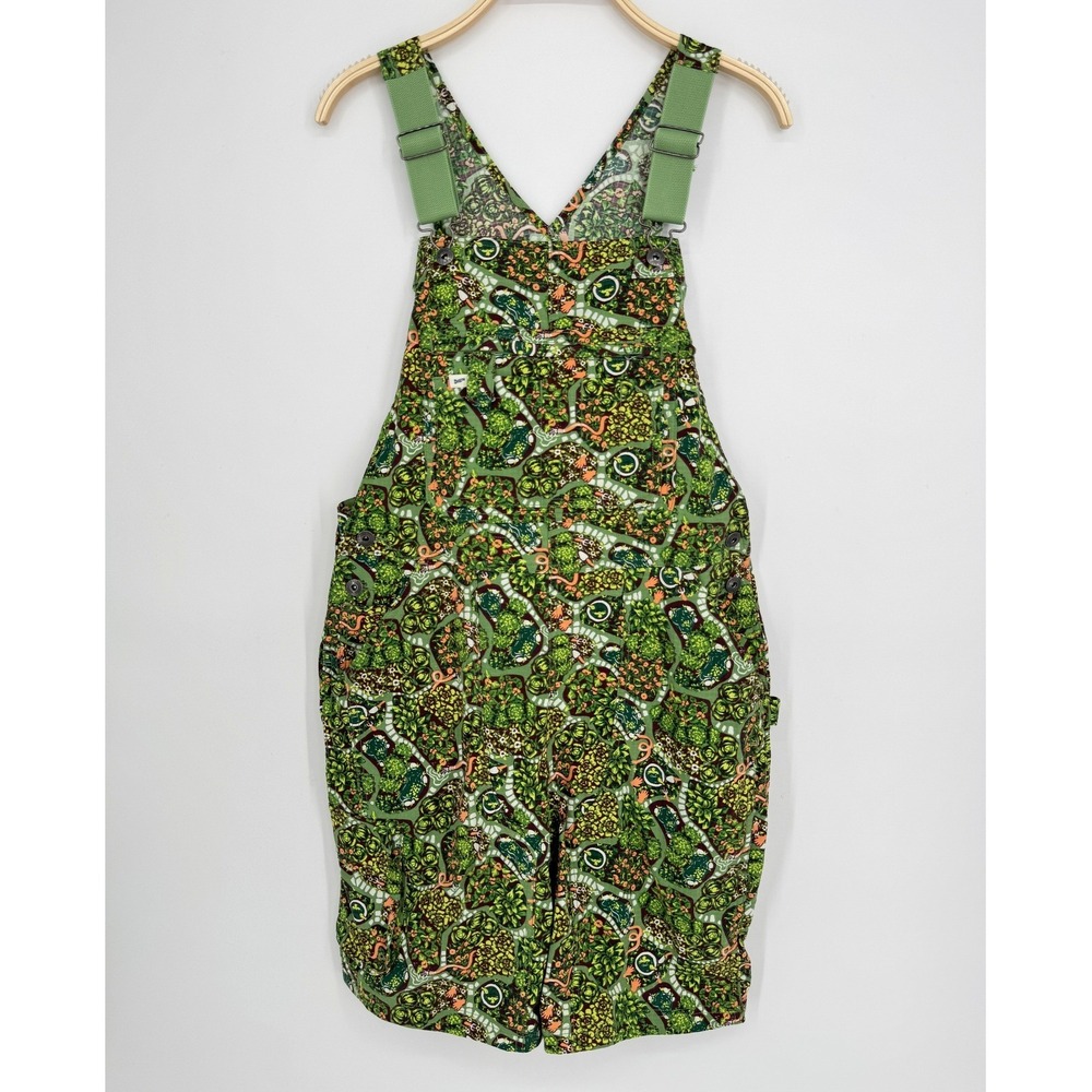 Duluth Trading Co Heirloom Gardening Shortalls Medium Succulent Garden Print